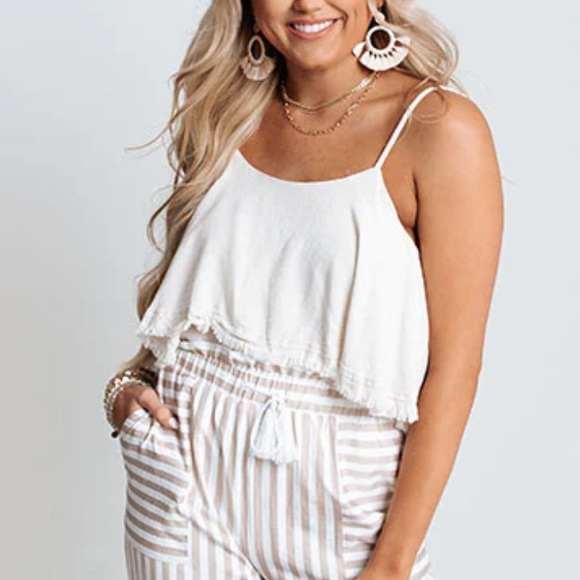 Linen bodysuit in stone - Picture 6 of 10